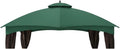 Garden Winds Reinforced RipLock 350 Replacement Canopy Top Cover Compatible with Allen Roth 10' x 12' Gazebo Models GF-12S004B, TPGAZ17-002 - Green