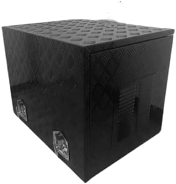 30'X23'X23' Aluminum Generator Enclosure Box – Outdoor Waterproof | Shockproof Storage Shed for Portable Generator Equipment ToolBox (5 Bar Thread-Satin black)