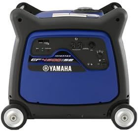 Yamaha EF4500iSE Inverter Generator; Electric Starter; Carrying Handle; Computer Controlled Circuit Breaker; Oil Warning System; Fuel Gauge; Soundproof Type; 60 Hz, 120V; 4kVA Rated Output