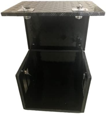 30'X23'X23' Aluminum Generator Enclosure Box – Outdoor Waterproof | Shockproof Storage Shed for Portable Generator Equipment ToolBox (5 Bar Thread-Satin black)