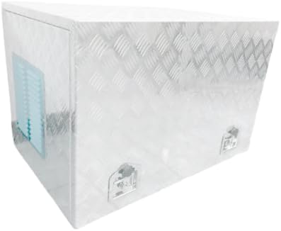 30'X23'X23' Aluminum Generator Enclosure Box – Outdoor Waterproof | Shockproof Storage Shed for Portable Generator Equipment ToolBox (5 Bar Thread-Sliver)