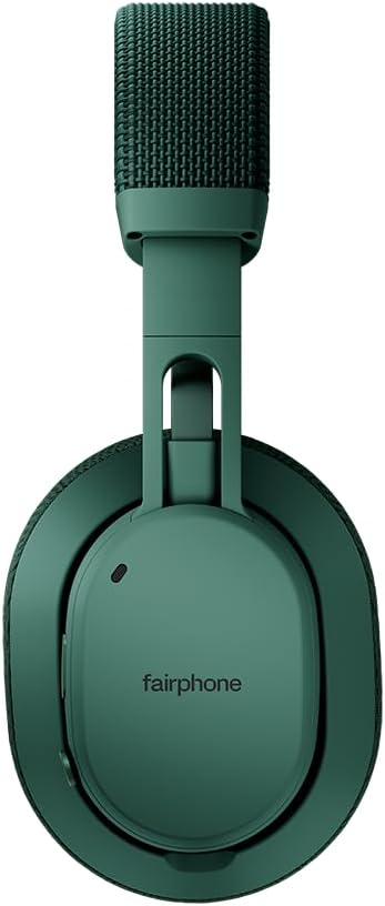 Fairphone Fairbuds XL Forest Green Over-Ear Wireless Headphones with Active Noise Cancelling, aptX-HD 24-bit Audio, 30 H Battery, IP54 Weatherproof, Replaceable Parts