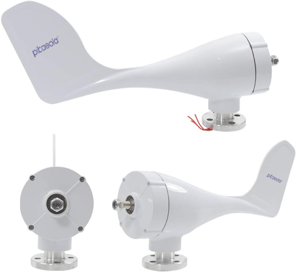 400W Wind Turbine Generator AC 12Volt Economy 3 Blades Windmill for Wind Solar Hybrid System 2.5m/s Start Wind Speed,400w Windmill Generator for Home