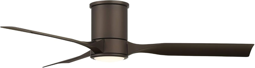 Casa Vieja 56' Keel Modern Indoor Cottage Core Outdoor Ceiling Fan 3 Blade LED Light Remote Control Emperial Bronze Finish Blades Bedroom Patio Living Room Hugger Damp Rated Flush Mount Garage