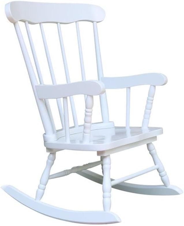 International Concepts Kids Rocker in Linen White