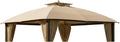Garden Winds Durable 350 Replacement Canopy Top Compatible with Broyhill Eagle Brooke and Ashford 10' x 12' Gazebo Models A101007600, A101007603, A101007604 – Beige