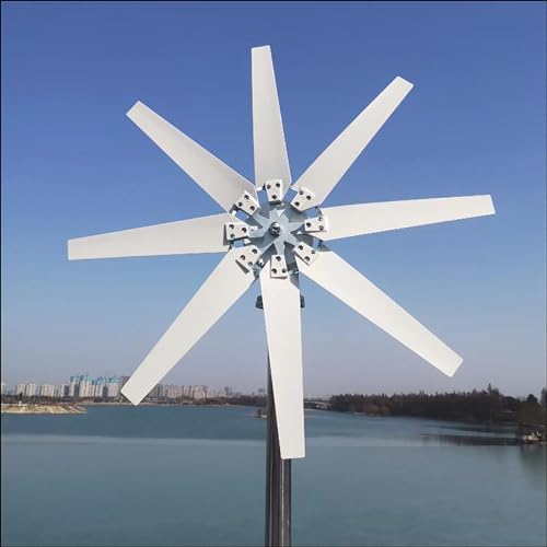 650W Wind Turbine Generator for Home Use - 12V/24V/48V, 3-Blade Design, Low Wind Speed Start (2.0m/s), Efficient Windmill Power System with Charge Controller