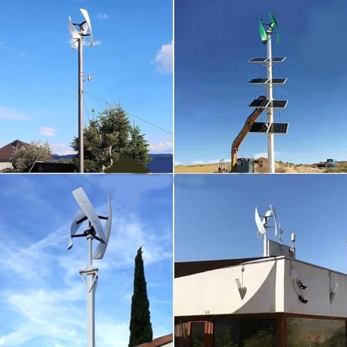 10000W Vertical Axis Wind Turbine, 3-Blade Permanent Magnet Generator for Home Use, Low RPM 12V-220V, Free Energy System with Controller, Eco-Friendly Renewable Energy Solution