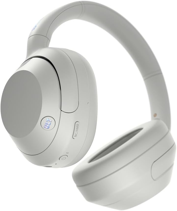 Sony ULT WEAR Over Ear Wireless Noise Canceling Headphones with ULT Sound, Massive Bass, Clear Call Quality, Up to 30hr Battery Life, Alexa & Google Assistant, iOS & Android (Off-White)