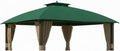Garden Winds Reinforced RipLock 350 Replacement Canopy Top Cover Compatible with Broyhill Eagle Brooke Ashford 10' x 12' Gazebo Models A101007600, A101007603, A101007604 – Green