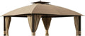 Garden Winds Reinforced Replacement Canopy Top Cover Compatible with The A101007600, A101007603, A101007604 Broyhill Eagle Brooke Ashford Asheville 10' x 12' Gazebo - Classic Brown, RipLock 350