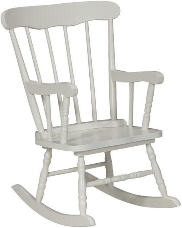 International Concepts Kids Rocker in Linen White