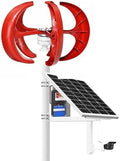 5000W Wind Turbine Generator Kit - 12V/24V/48V Vertical 5-Blade DC Generator for Home, Chalet, Hybrid Solar & Wind Energy Solutions - Efficient Power Generation