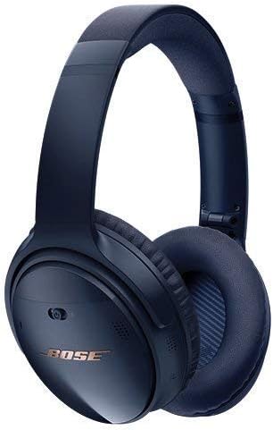 Bose QuietComfort 35 (Series II) Wireless Headphones, Noise Cancelling, with Alexa voice control – Triple Midnight (Renewed)