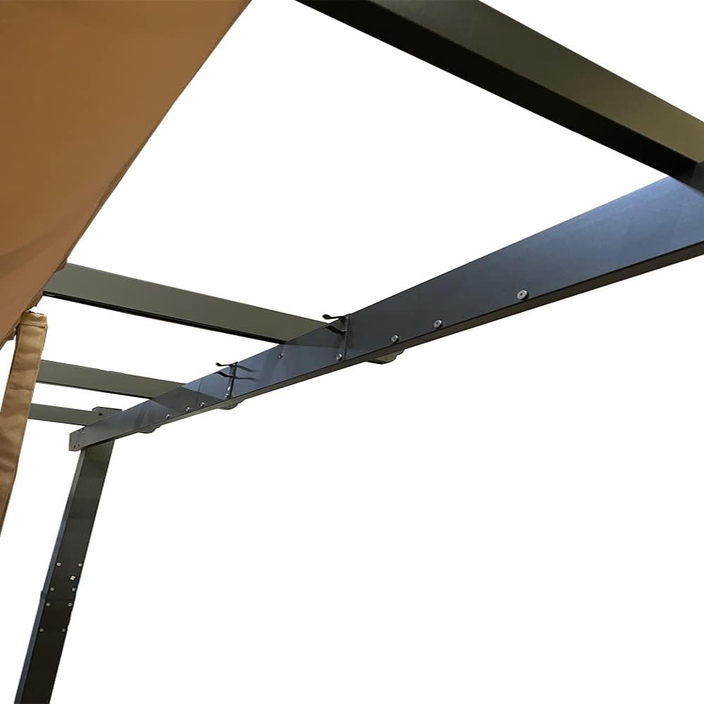 Garden Winds Replacement Canopy Top Cover Compatible with The Purple Leaf ZYMPG1012 Pergola 10x12 and Universal to Most 10' x 12' Retractable Pergolas - Riplock 350