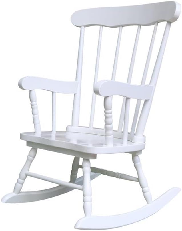 International Concepts Kids Rocker in Linen White