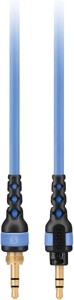 Rode NTH-100 Professional Closed-Back Over-Ear Headphones Bundle NTH-Cable (Blue, 3.9') and Auray Headphones Holder