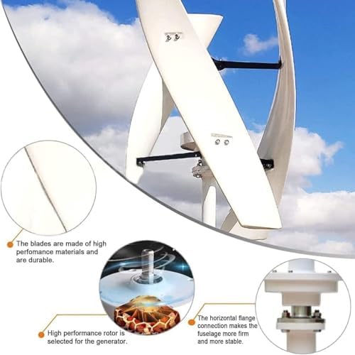 20000W Vertical Axis Wind Turbine Generator Kit with Controller & Grid Inverter - Efficient Home Renewable Energy System for Eco-Friendly Power Generation & Sustainable Energy Solutions