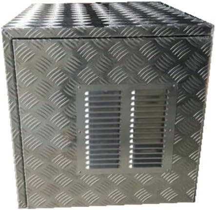 30'X23'X23' Aluminum Generator Enclosure Box – Outdoor Waterproof | Shockproof Storage Shed for Portable Generator Equipment ToolBox (5 Bar Thread-Sliver)