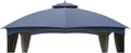 Garden Winds Reinforced RipLock 350 Replacement Canopy Top Cover Compatible with Allen Roth 10' x 12' Gazebo Models GF-12S004B, TPGAZ17-002 - True Navy