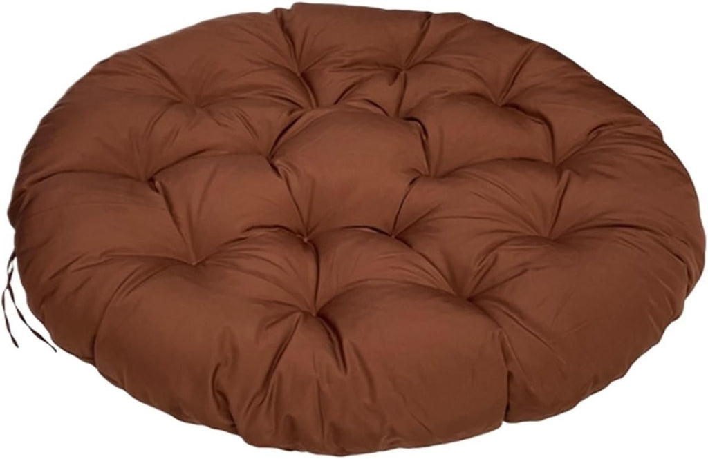 Ergonomic Wicker Papasan Chair Cushion, Round Papasan Swivel Chair Cushion, Rocking Chair Cushion for Outdoor Indoor(Coffee,51 * 51 in)