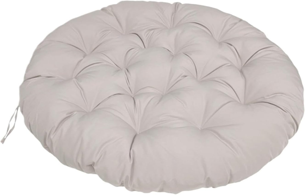 Ergonomic Wicker Papasan Chair Cushion, Round Papasan Swivel Chair Cushion, Rocking Chair Cushion for Outdoor Indoor(Light Gray,51 * 51 in)