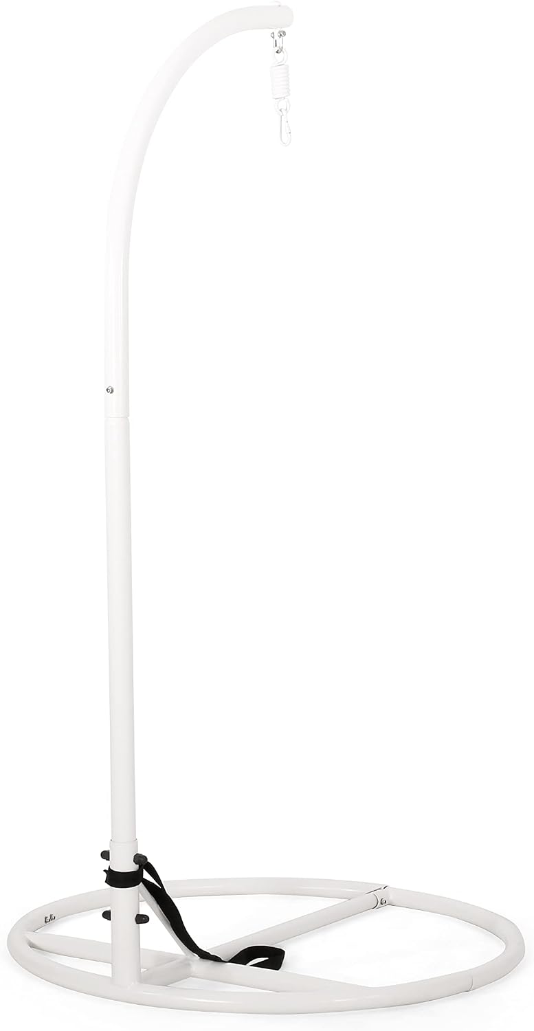 Christopher Knight Home Briggs Indoor/Outdoor Hanging Chair Stand Only - White