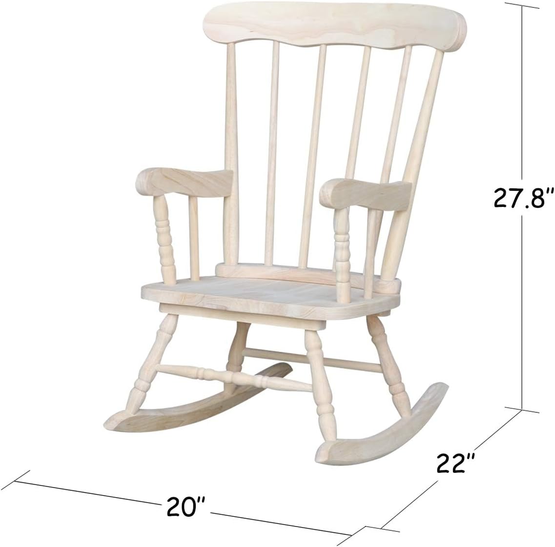 International Concepts Kid's Wooden Rocking Chair