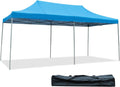 Tangkula 10' X20' Carport Tent Pop Up, Commercial Instant Canopy with Tent Peg, Waterproof Wedding Canopy with Wind Rope, Outdoor Shelter Pavilion for Parties Camping, Gazebo with Carry Bag