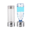 Hydrogen-Rich Generator, 3 Mins Portable USB Rechargeable Ionized Water Generator, Ozone and Chlorine Release, for Health Preserving(Color:Silver)