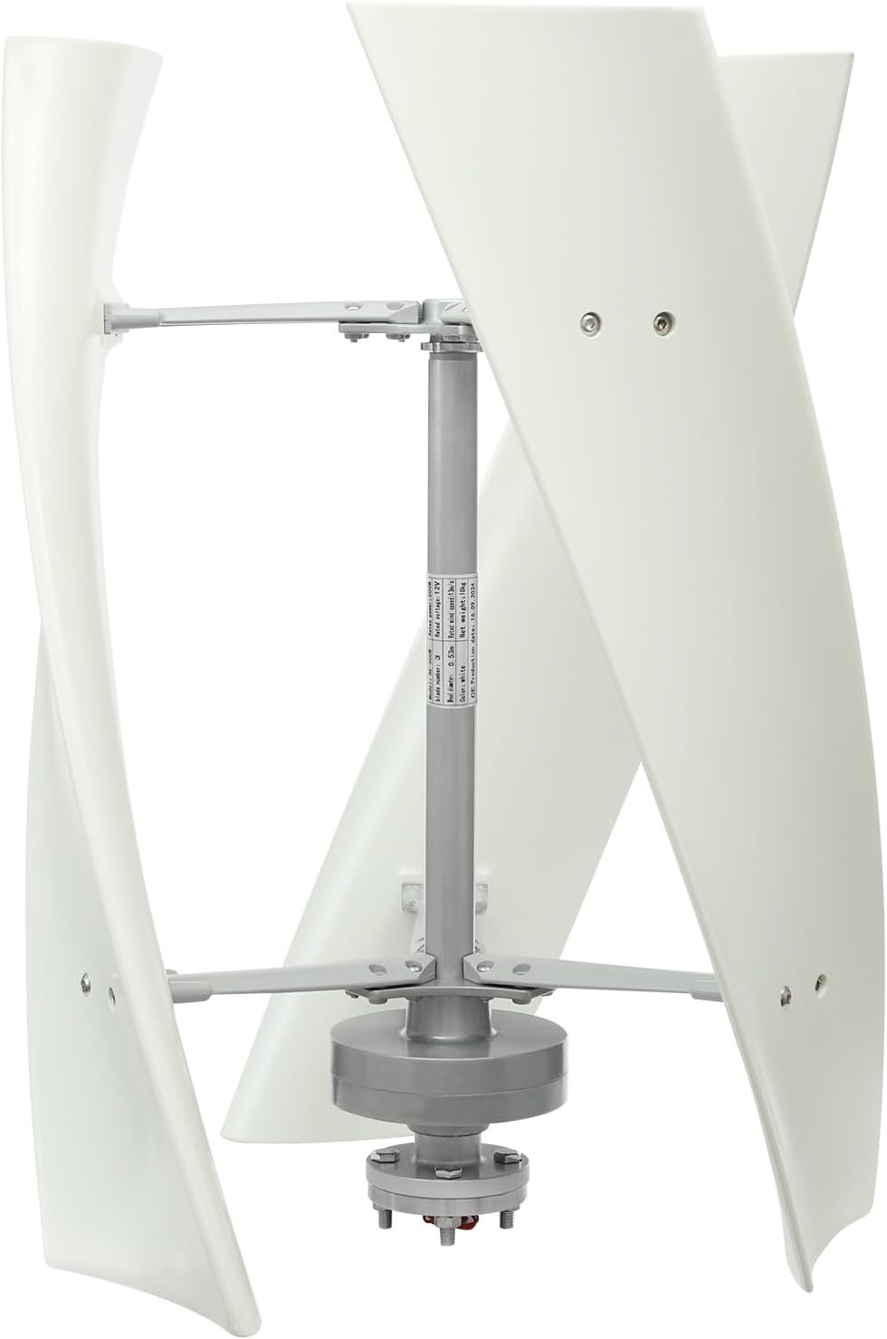 Wind Generator, 500W 12V 3 Blade Vertical Wind Turbine Generator Vertical Axis Wind Turbine Vertical Wind Generators Kit Wind Power Generators w/Controller for Home, Business, Ships