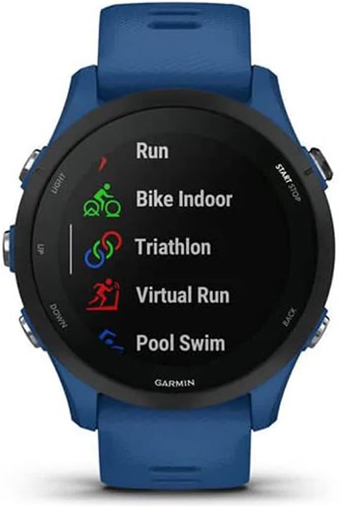 Garmin 010-02641-01 Forerunner 255 GPS Smartwatch Tidal Blue | Official USA Partner Model | Bundle with 2 YR CPS Enhanced Protection Pack