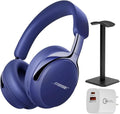 Bose (2nd Gen QuietComfort Ultra Bluetooth Headphones, Wireless Headphones with Spatial Audio, Over Ear Noise Cancelling with Mic, Up to 30 Hours of Play time + 20W Wall Charger (Midnight Violet)