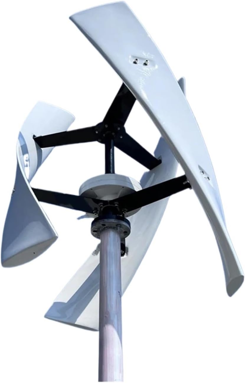 Wind Turbine 25KW 20KW Vertical Generator 12V 24V 48V with MPPT Charge Controller for Home Use Hybrid Charge for Home, Farm, RVs, Boats(Wind Turbine only,48V_20KW)