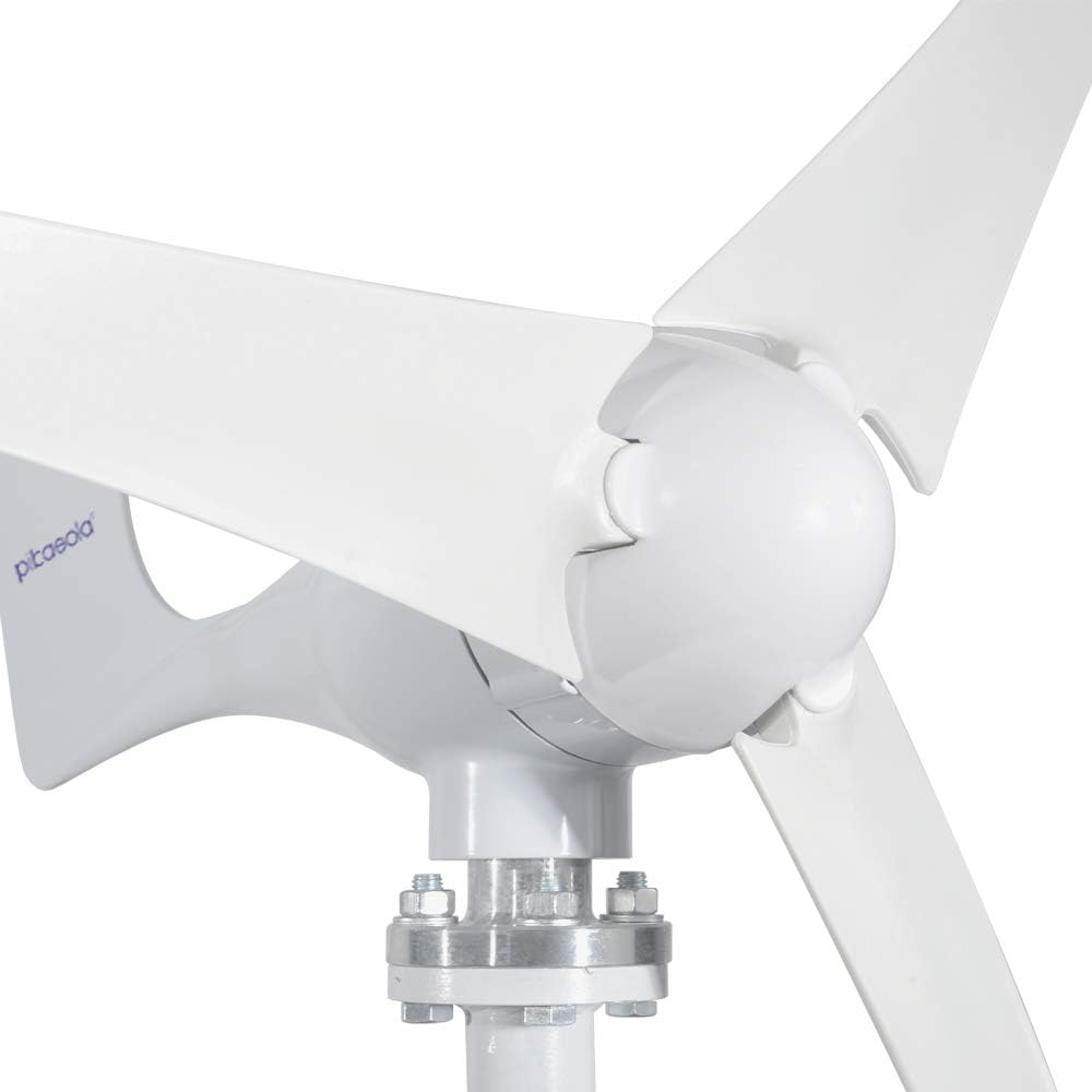 400W Wind Turbine Generator AC 12Volt Economy 3 Blades Windmill for Wind Solar Hybrid System 2.5m/s Start Wind Speed,400w Windmill Generator for Home