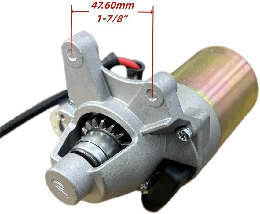 Engine Starter Motor with Solenoid & Bolts for Predator 5000-Watt Dual-Fuel Inverter Generator (Compatible with SKU 71367, 70143)