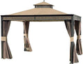 Living Home 10 x 12 Gazebo Replacement Canopy Top Cover - Riplock 350