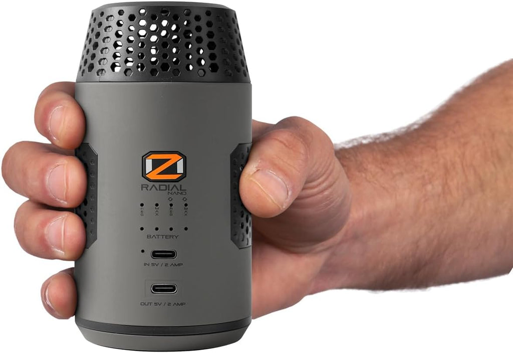 ScentLok OZ Radial Nano, Portable Ozone Generator for Odor Removal (Charcoal)