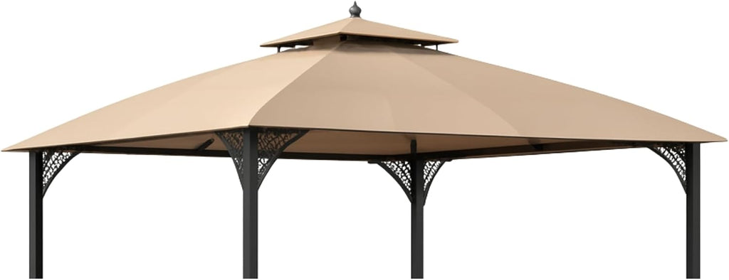 Garden Winds Reinforced RipLock 350 Replacement Canopy Top Cover Compatible with Cypress and Costway 10' x 12' Gazebo Models 24027, OP70382, SCBW0471851BA-1 - Beige