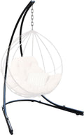 Sorbus Hammock Chair Stand Hanging Chair Stand- Heavy Duty Steel Sensory Swing Stand- Weather & Rust Resistant Arc Stand- Adjustable Portable Stand 330lbs - Tree,Lounger,Air Porch,Indoor/Outdoor,Yard