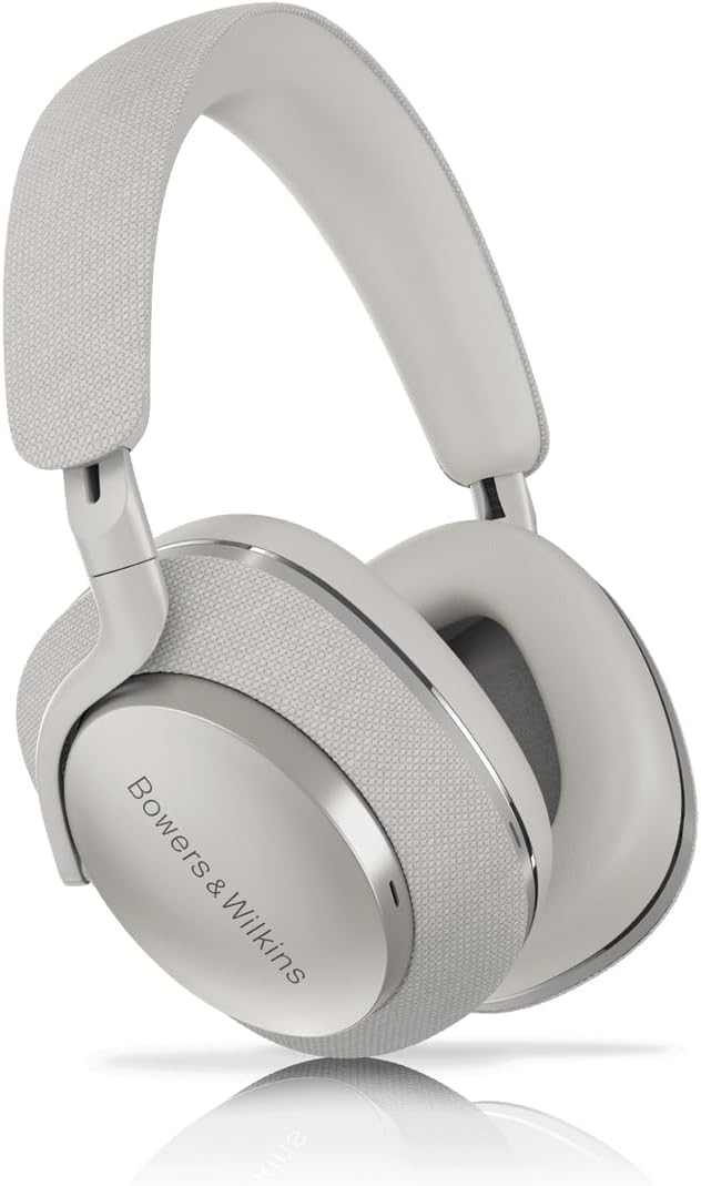 Bowers & Wilkins Px7 S2 Over-Ear Headphones - Advanced Noise Cancellation, Technical Fabrics, 30-Hour Battery Life, 15-Min Quick Charging, Grey