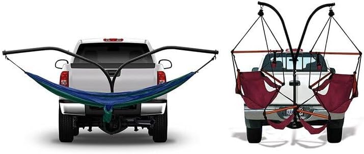 HomeStock Old World Opulence Hitch Stand 48' H x 36' W x 36' D Durable Steel Structure for Secure Hanging Chair Use Ideal for Patios Gardens or RV Campsites