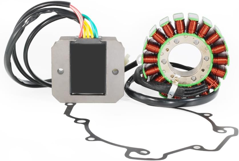 Stator Coil, Regulator Rectifier, Gasket Set Compatible with for KTM 950 Adventure 2003-2005 for KTM 950 ADV 2006, for KTM 990 Adventure 2007-2012, for KTM 990 Supermoto T 2011-2013