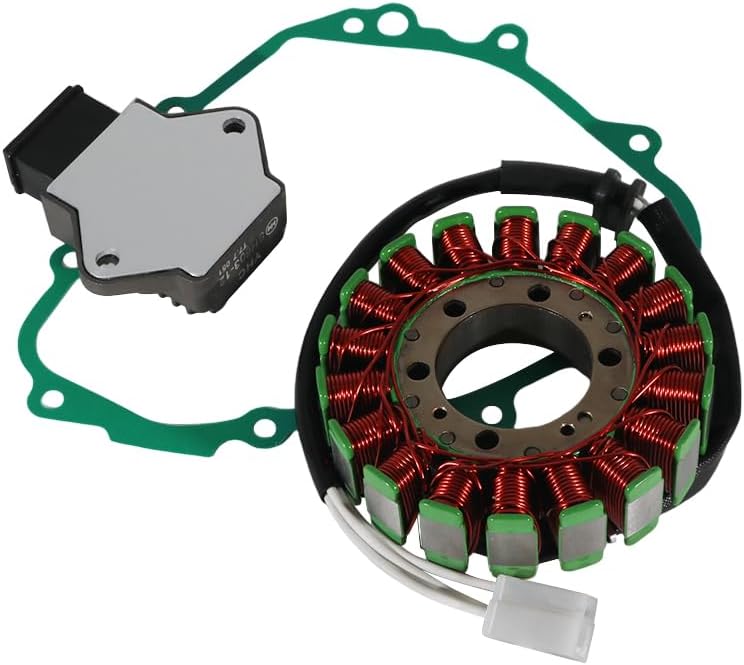 Stator Coil Regulator Rectifier Gasket Set for Honda CBR600F for Honda CBR600 F4 1999-2000, Stator Assy: 31120-MBW-611 Generator Cover 11392-MBW-000, Regulator 31600-MV4-010 31600-MV4-000