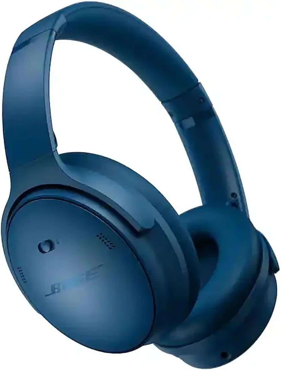 Bose QuietComfort Bluetooth Headphones, Wireless Headphones with Active Over Ear Noise Cancelling and Mic, + Green Extreme 20W 2-Port Wall Charger & Stand (Twilight Blue)