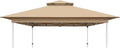 Garden Winds Reinforced RipLock 350 Replacement Canopy Top Cover Compatible with Outfine 12' x 12' Pop Up Gazebo Models CNP22036, OF200031AAA - Beige