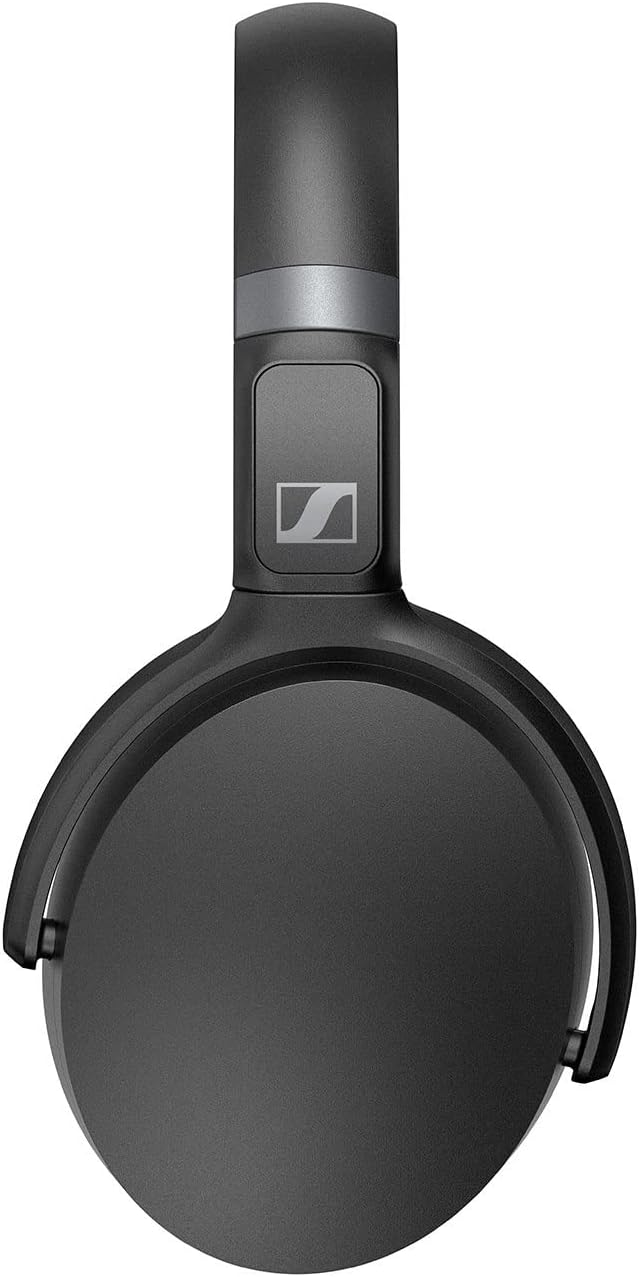 Sennheiser HD 450BT Bluetooth 5.0 Wireless Headphone with Active Noise Cancellation - 30-Hour Battery Life, USB-C Fast Charging, Virtual Assistant Button, Foldable - Black (Renewed)