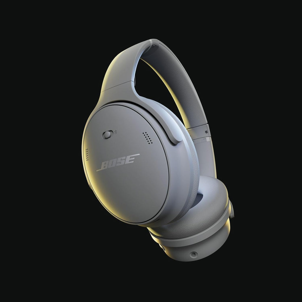 Bose QuietComfort Headphones - Wireless Bluetooth Headphones, Active Over Ear Noise Cancelling and Mic, Deep Bass Bundle + Desktop Headphone Stand + Green Extreme Dual Wall Charger (Moonlight Grey)