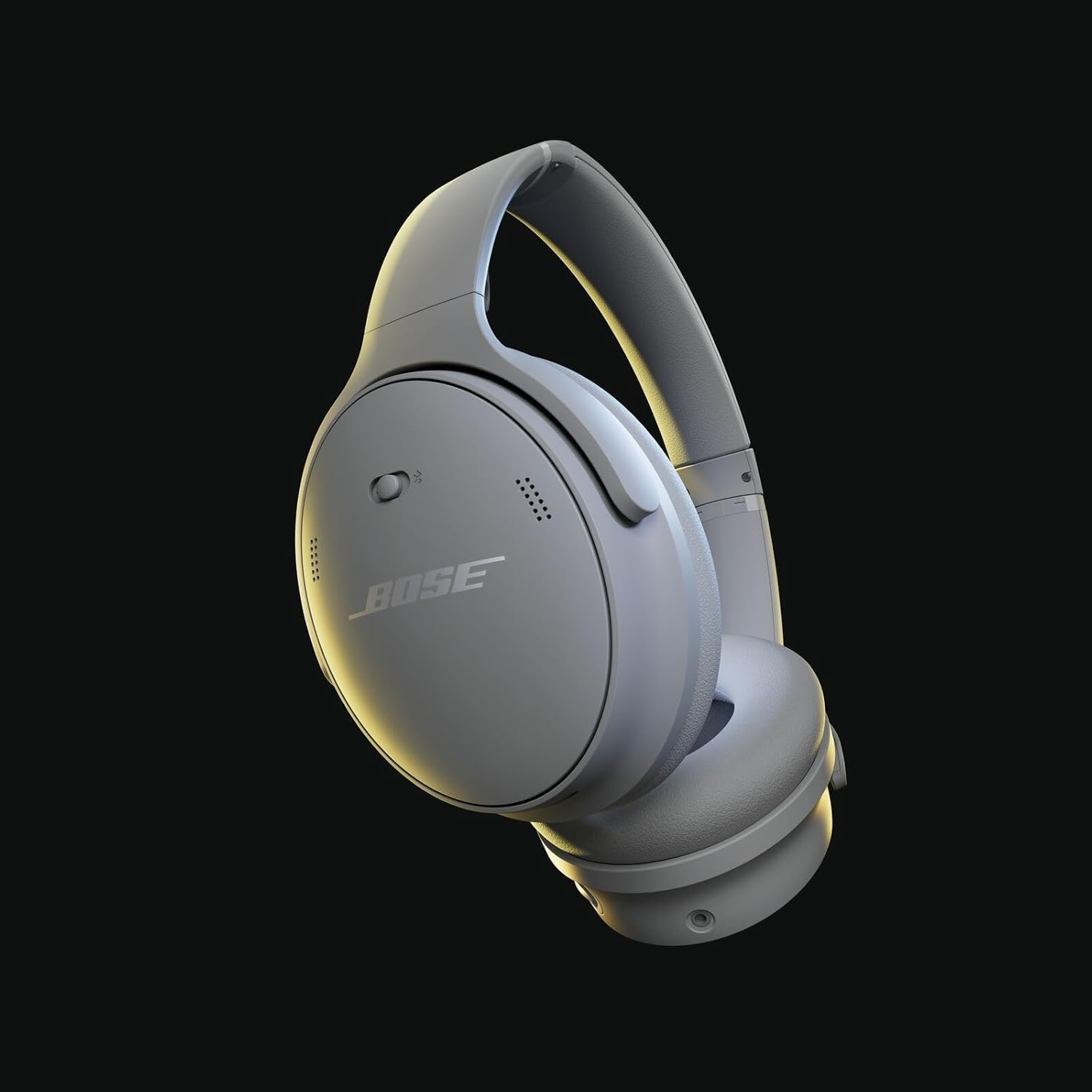 Bose QuietComfort Headphones - Wireless Bluetooth Headphones, Active Over Ear Noise Cancelling and Mic, Deep Bass Bundle + Desktop Headphone Stand + Green Extreme Dual Wall Charger (Moonlight Grey)