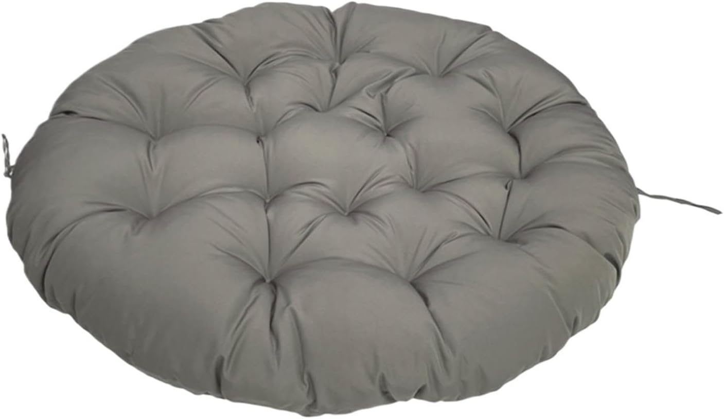 Ergonomic Wicker Papasan Chair Cushion, Round Papasan Swivel Chair Cushion, Rocking Chair Cushion for Outdoor Indoor(Gray,51 * 51 in)